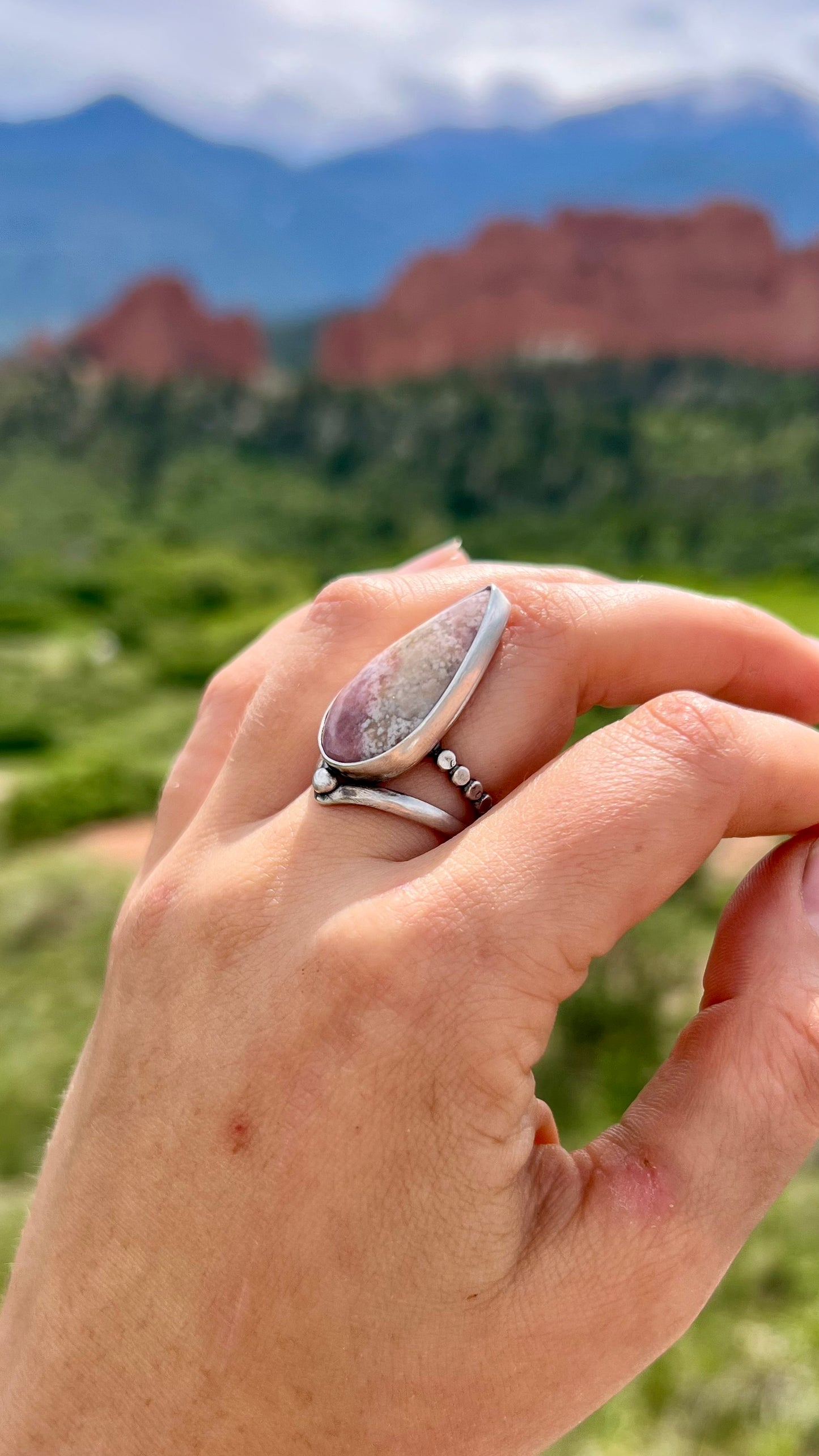 Pink Opal Ring