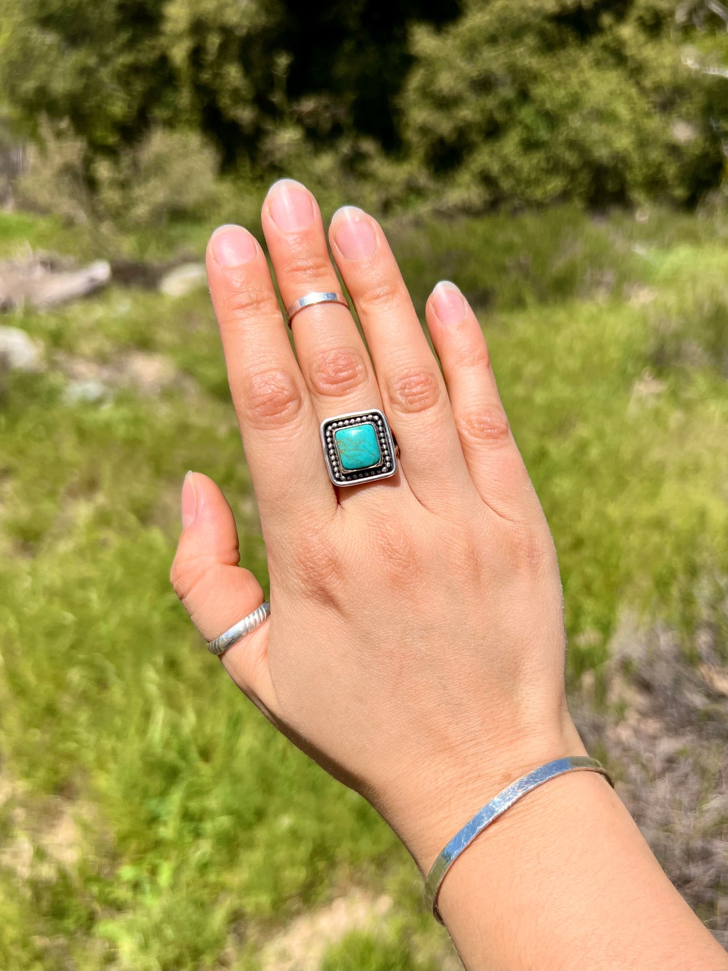 Square Turquoise Ring