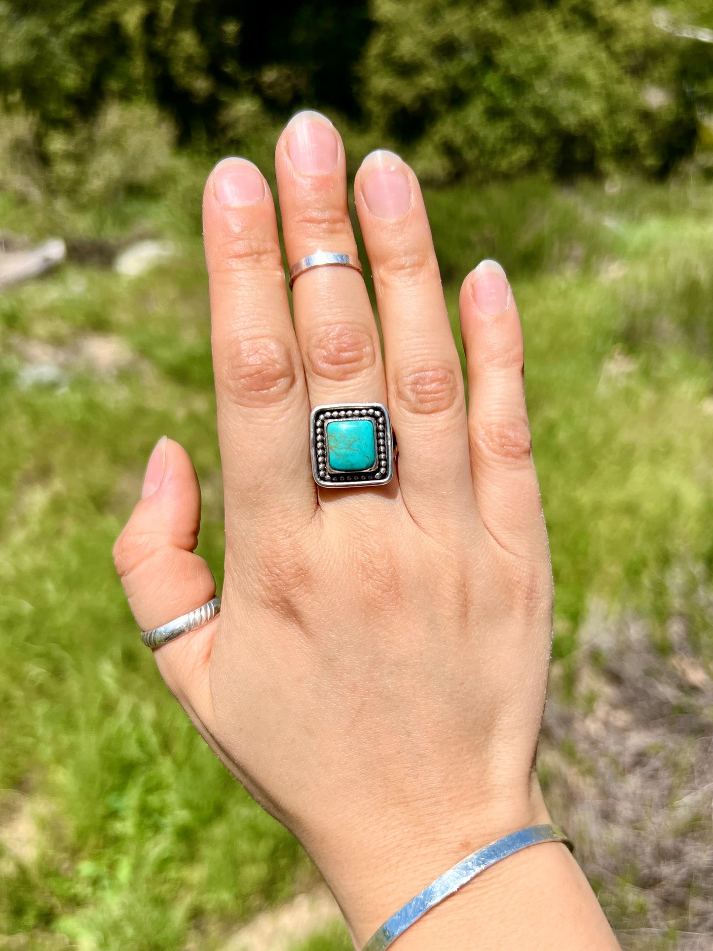 Square Turquoise Ring