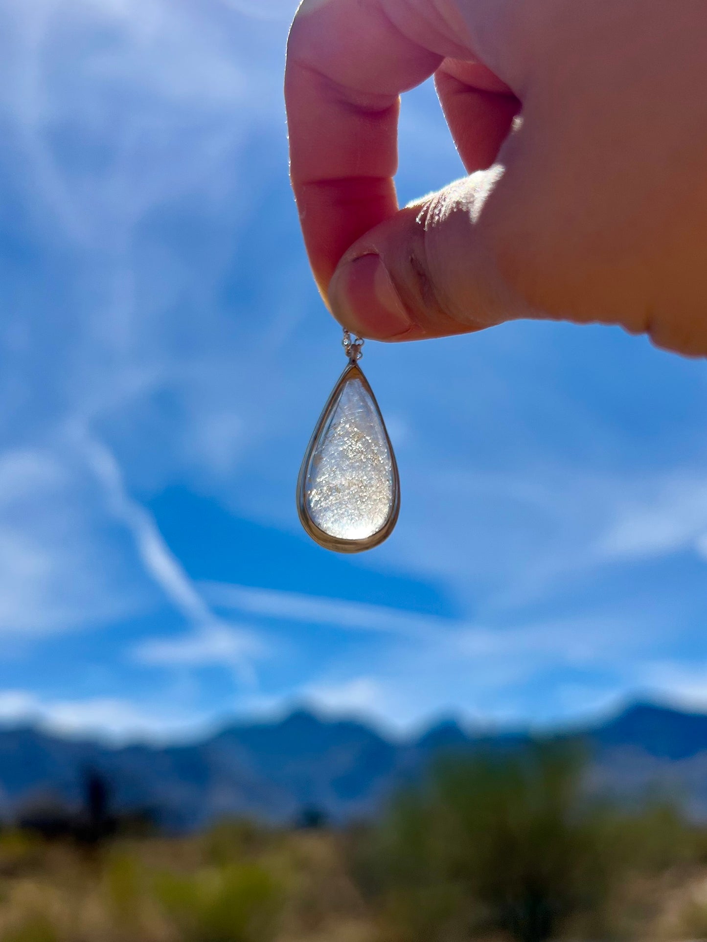 Orange Rutile Quartz Necklace