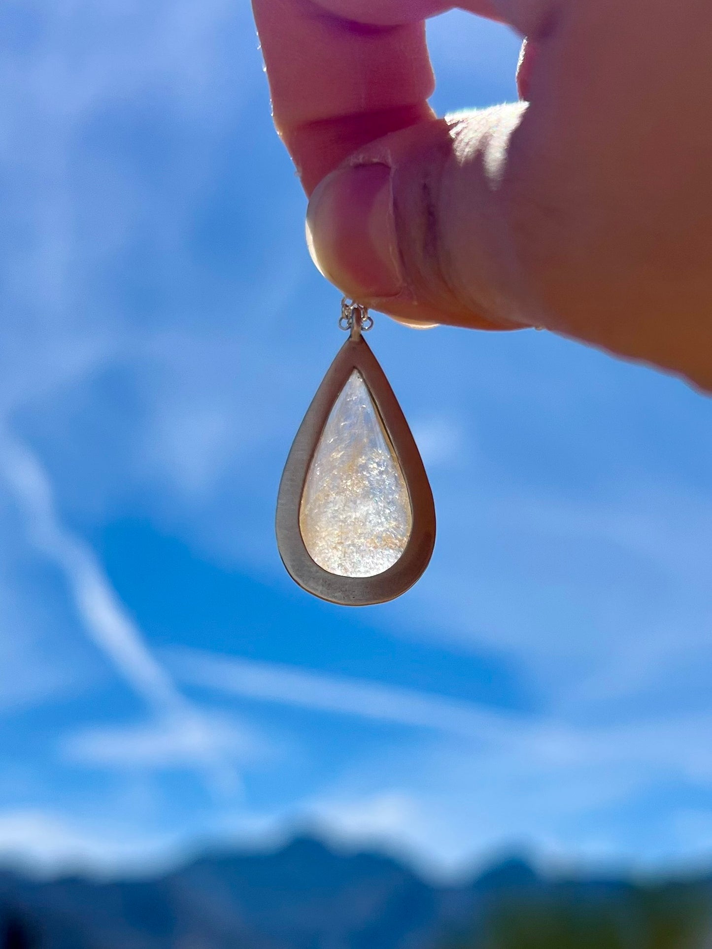 Orange Rutile Quartz Necklace