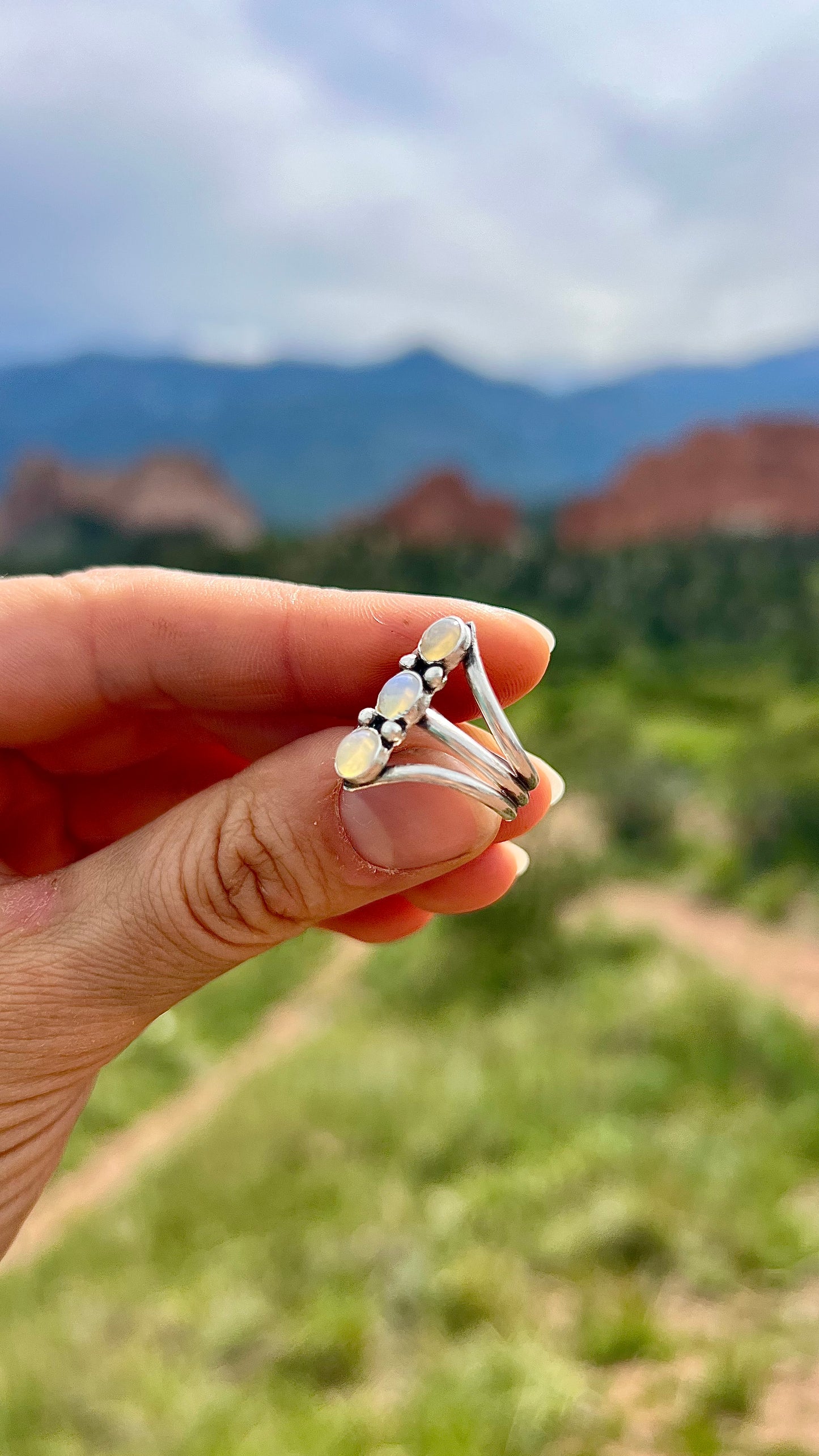 3-Tier Opal Ring