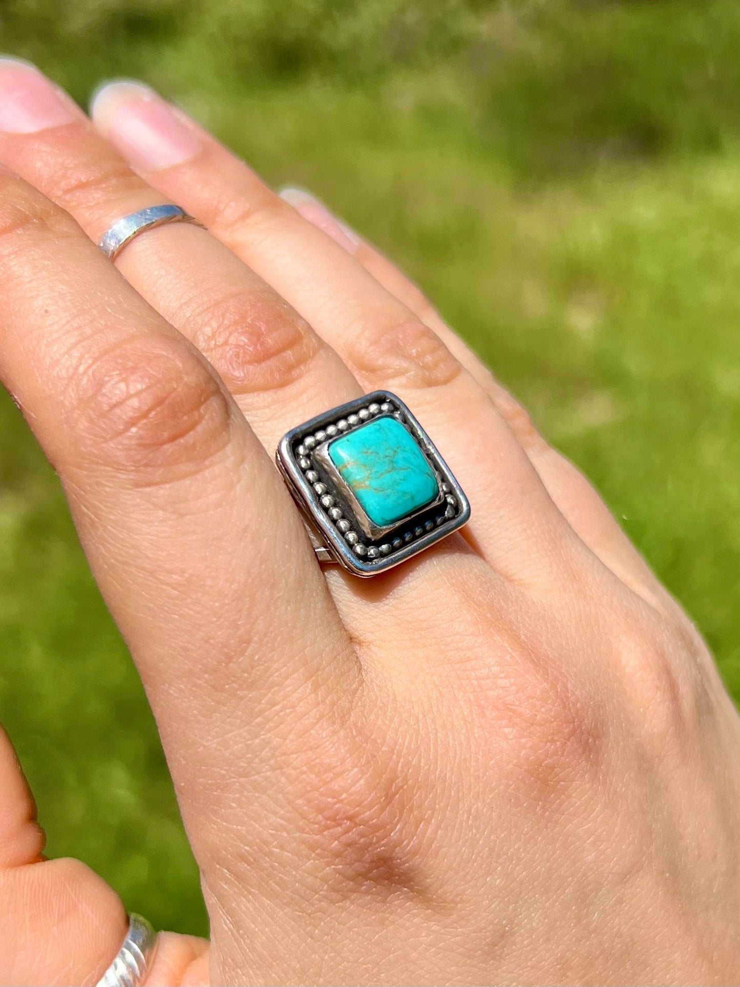 Square Turquoise Ring
