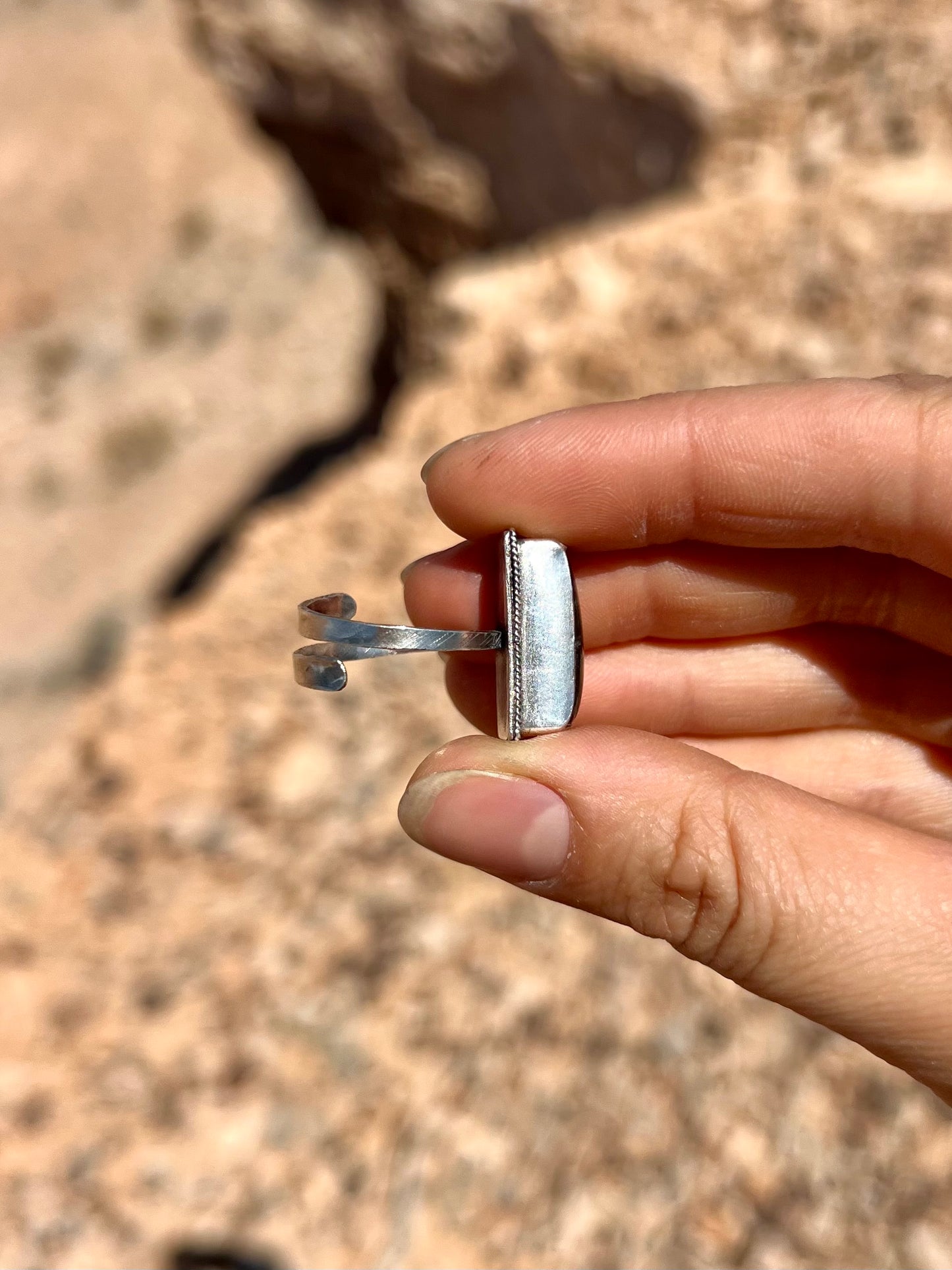 Adjustable Labradorite Ring