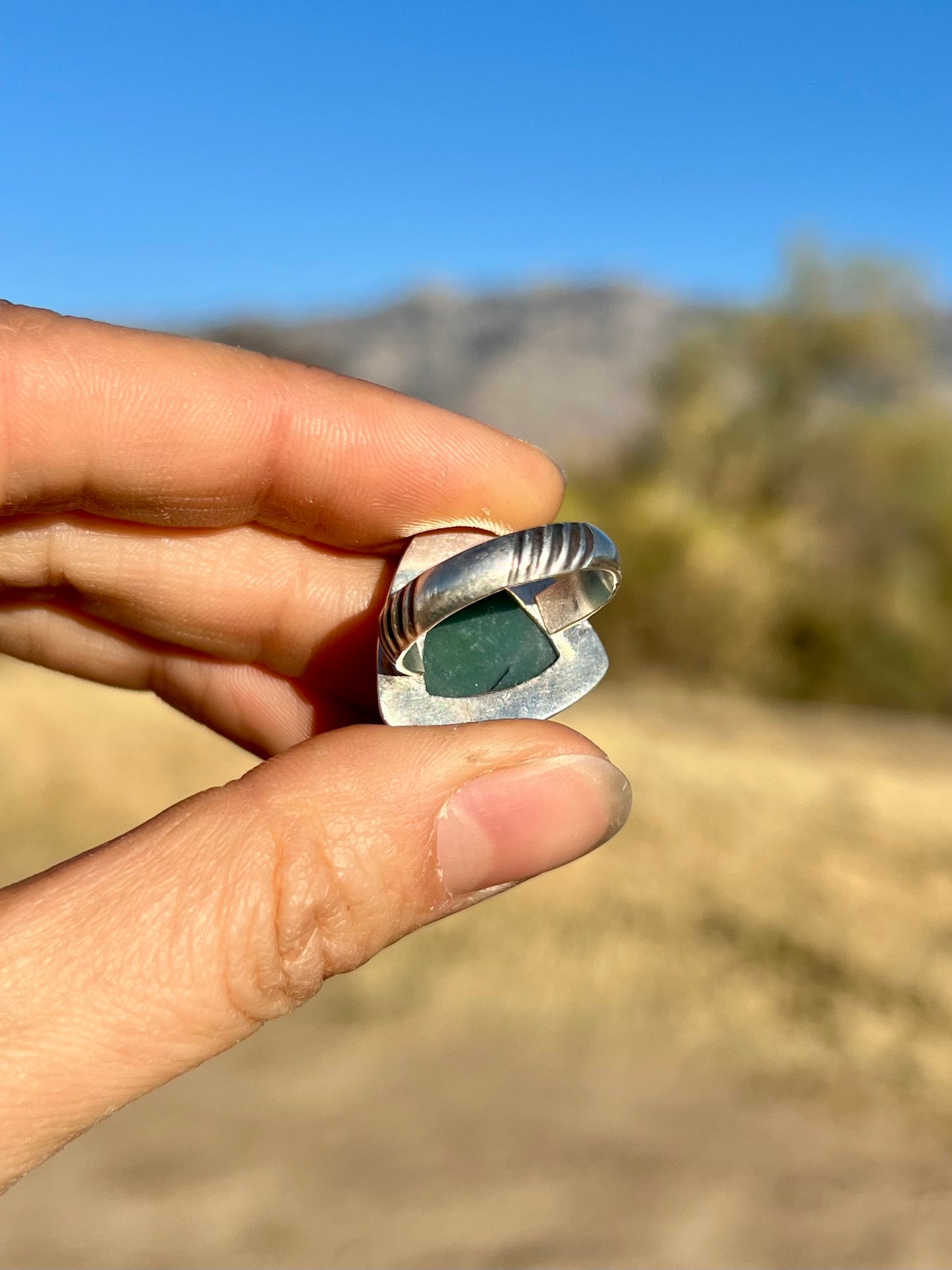 Labradorite Reuleaux Triangle Ring