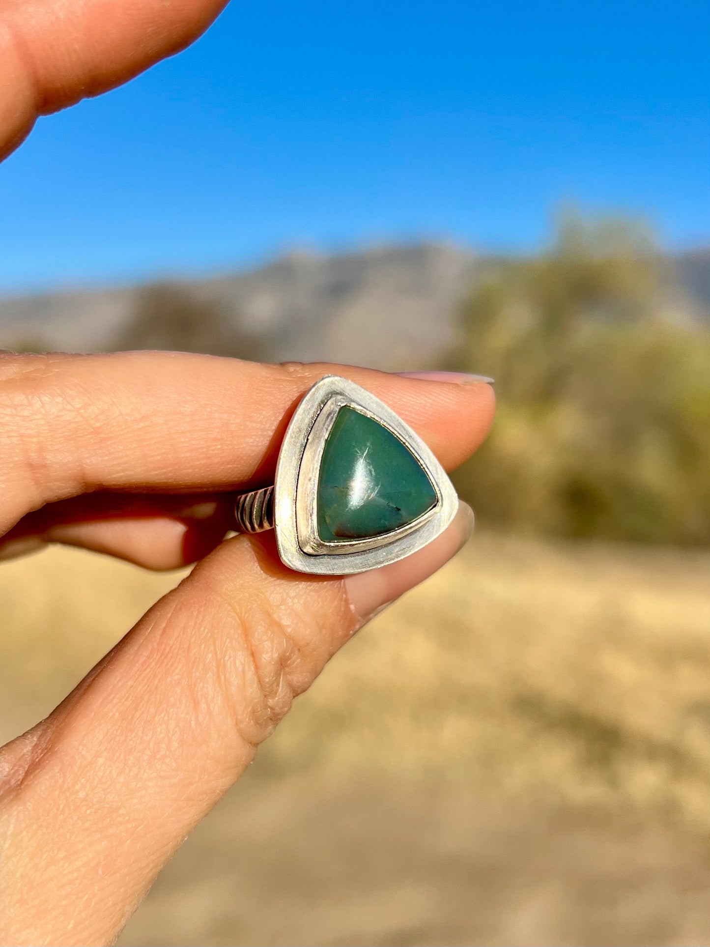 Labradorite Reuleaux Triangle Ring