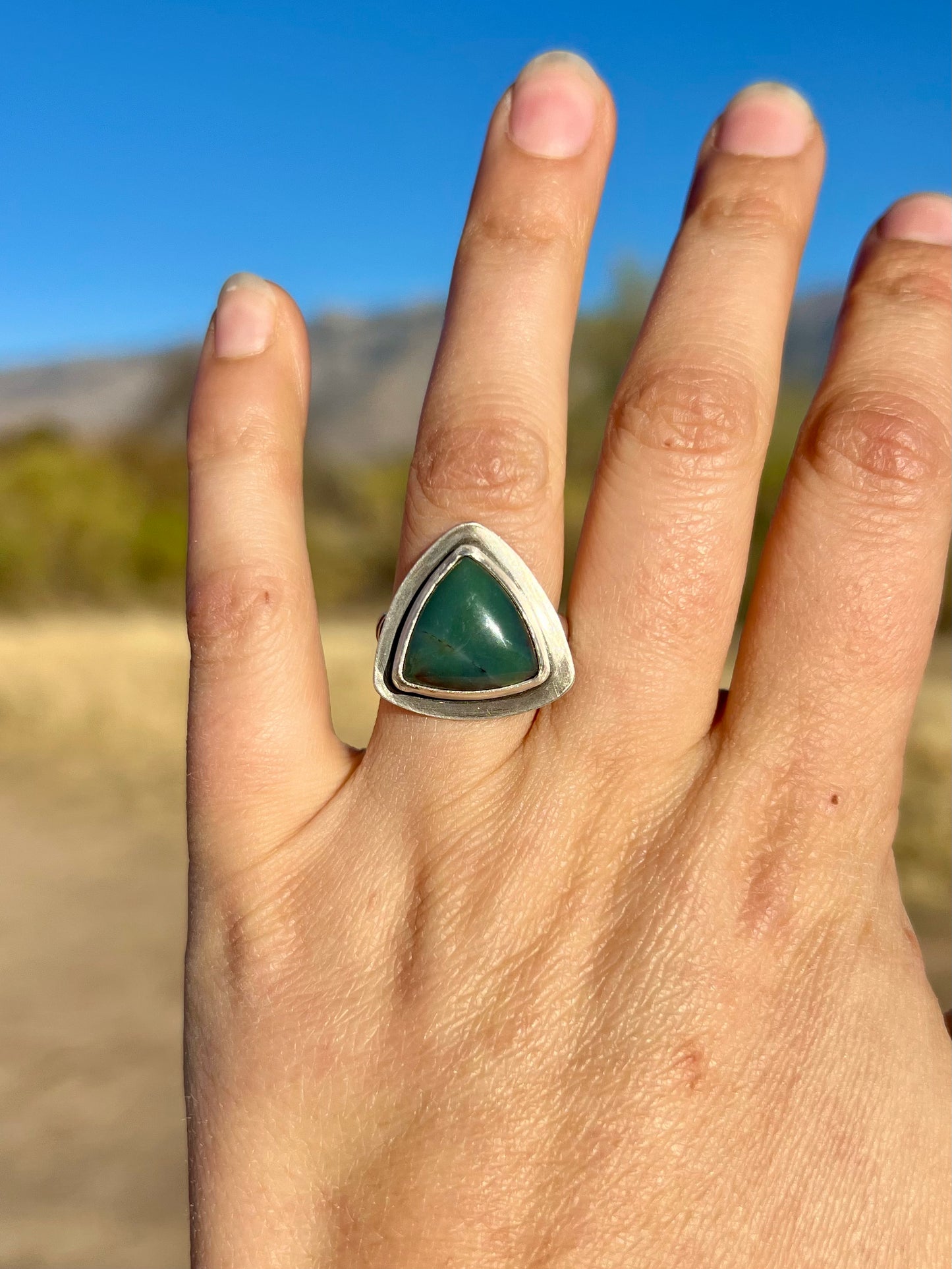 Labradorite Reuleaux Triangle Ring