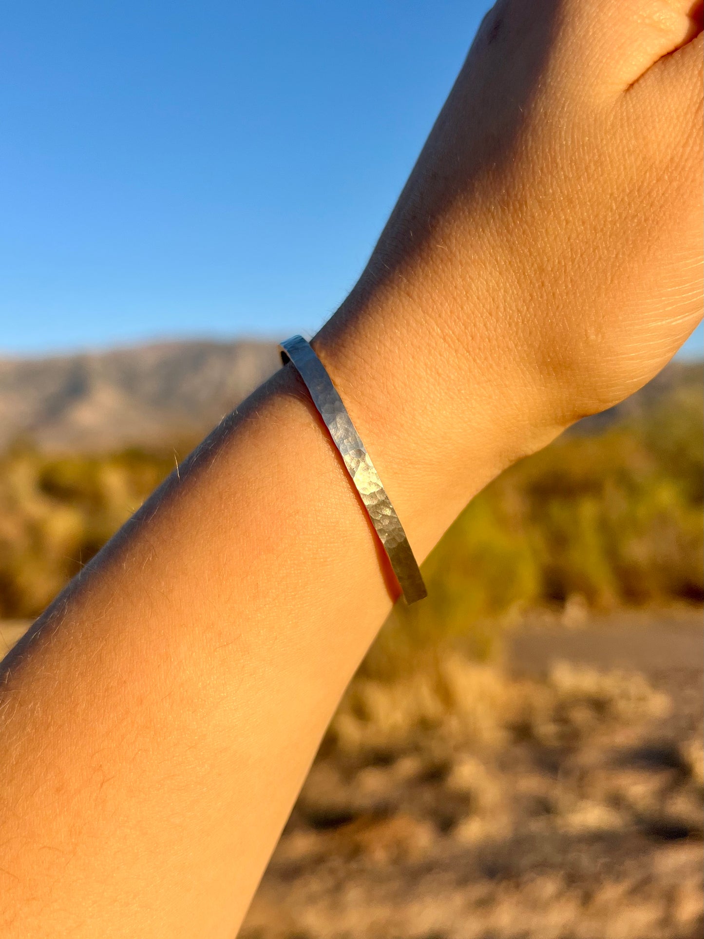 Hammered Adjustable Bracelet