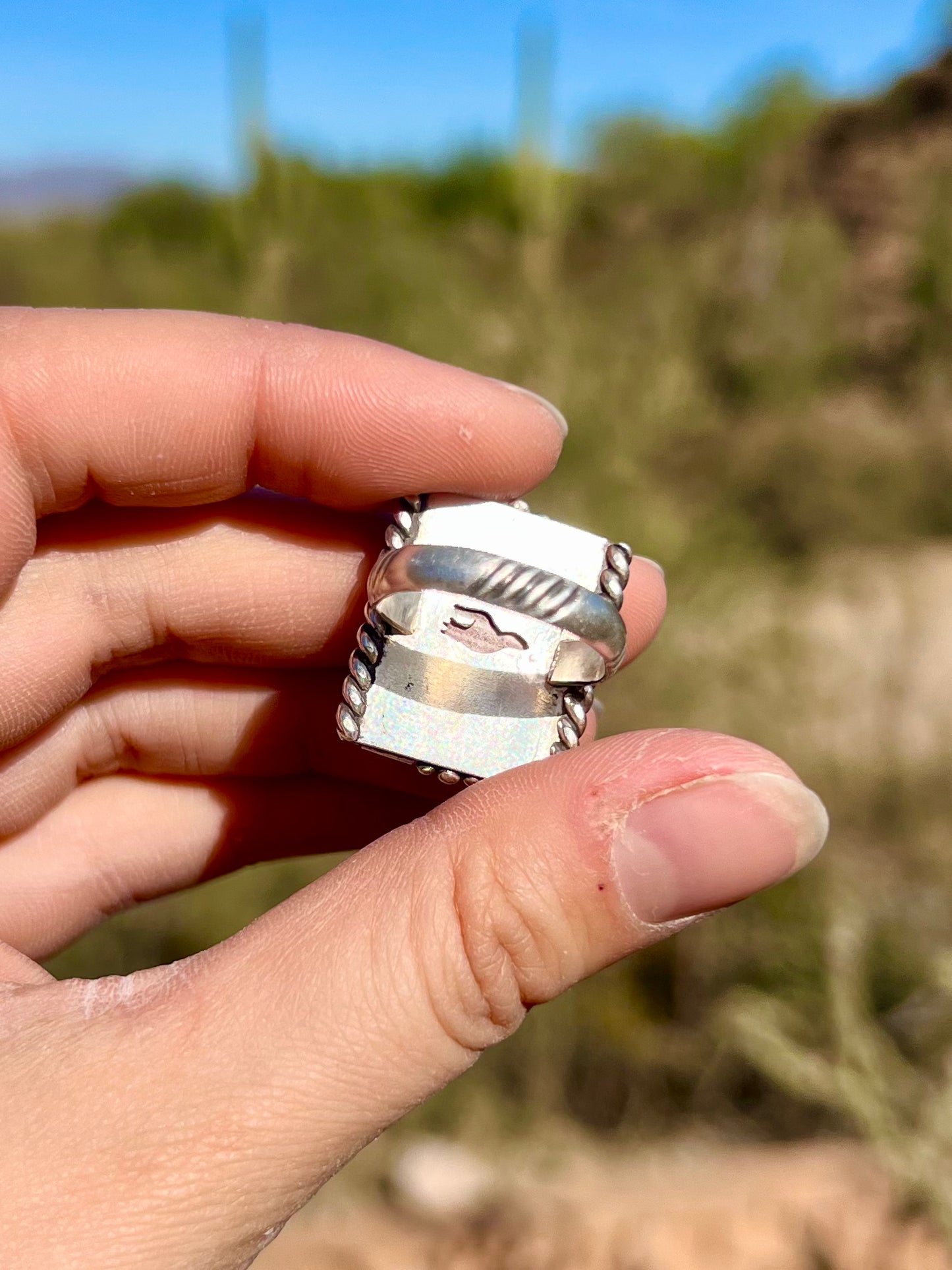 Red Banded Jasper Ring