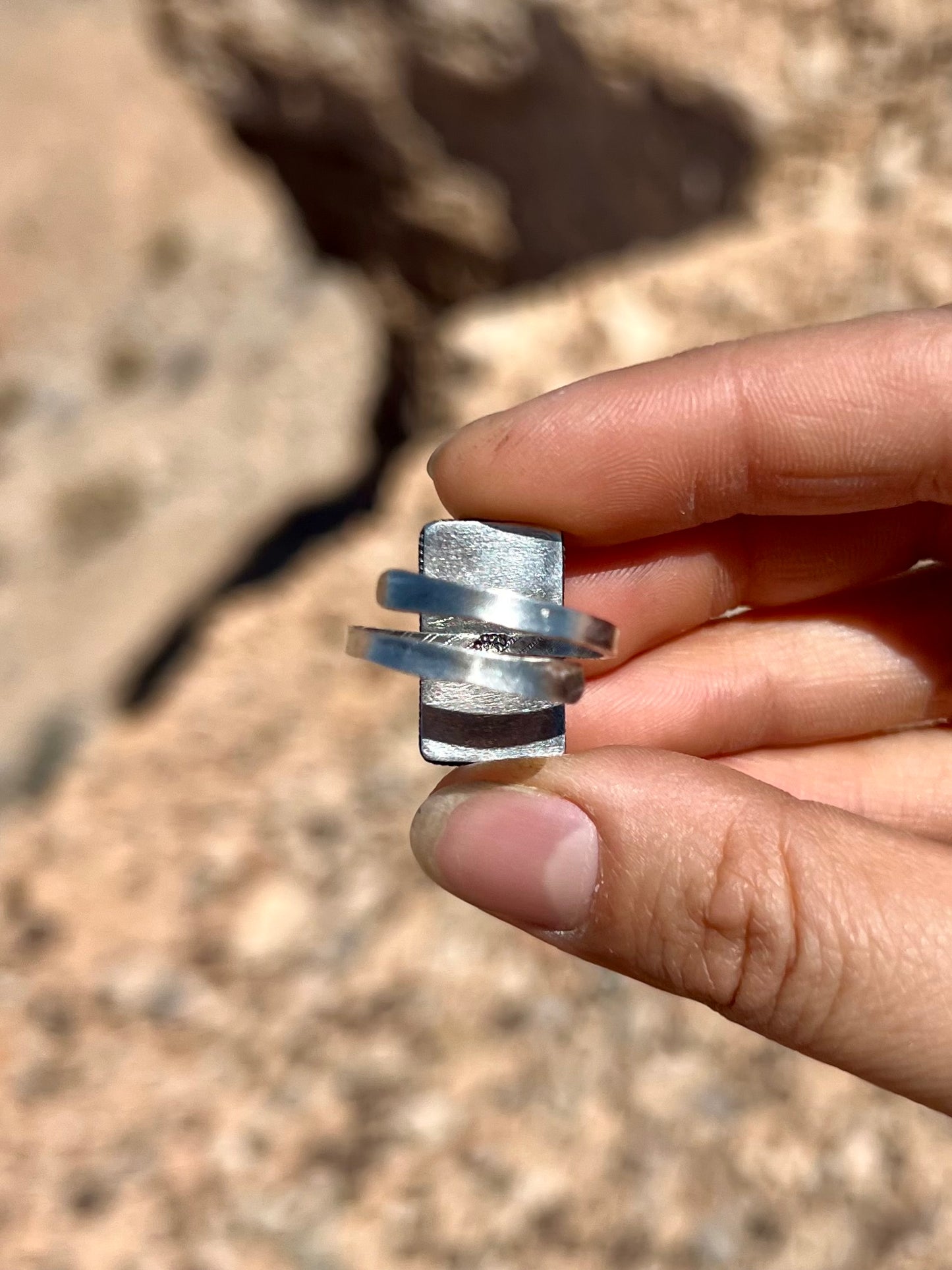 Adjustable Labradorite Ring