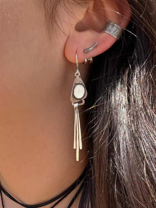 Quartz Dangly Earrings