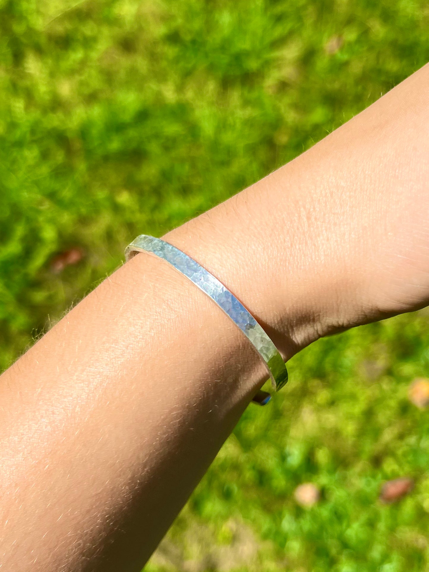 Sterling Silver Hammered Cuff Bracelet