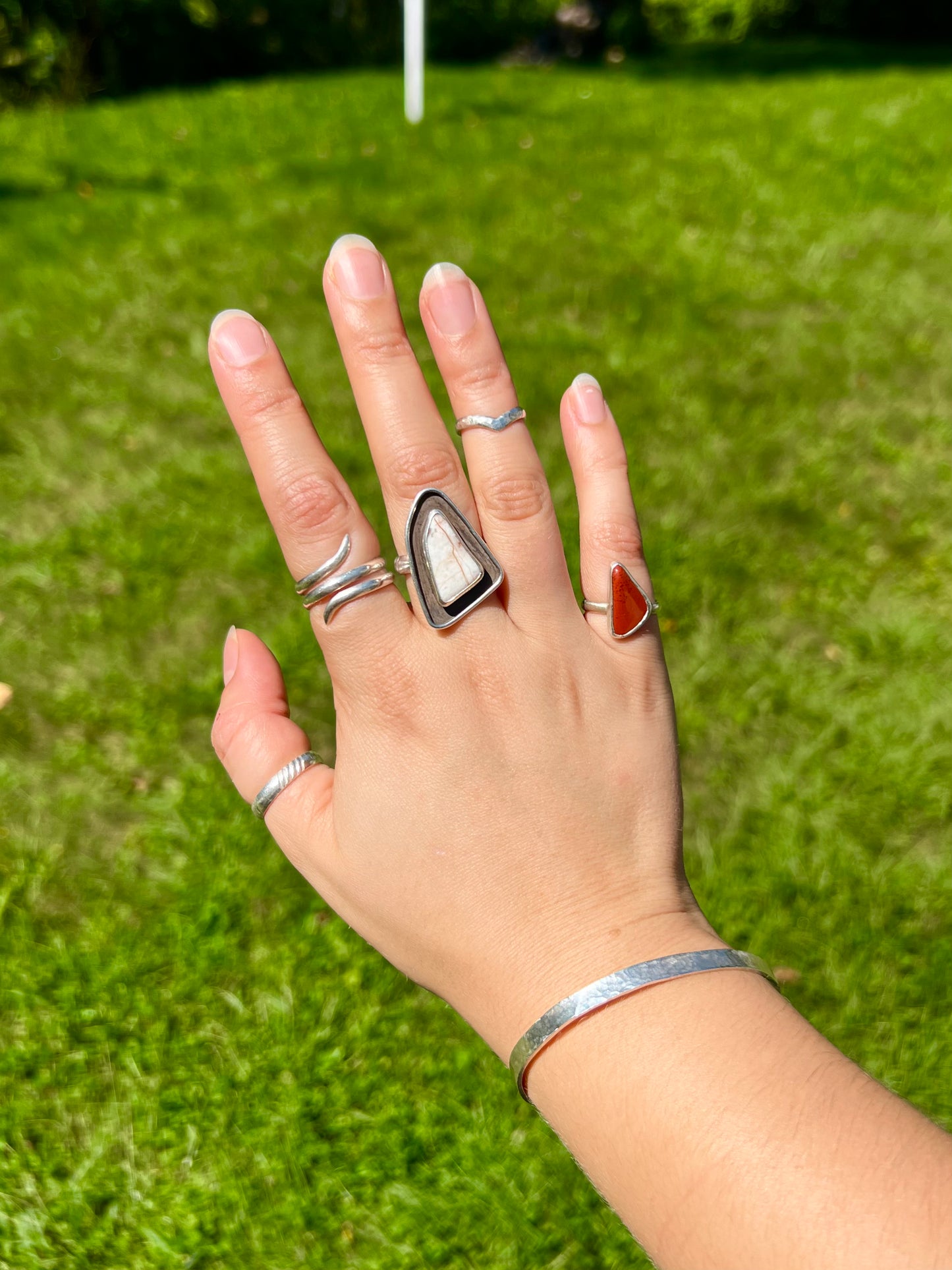 Mini Red Jasper Ring