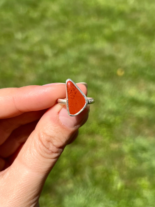 Mini Red Jasper Ring