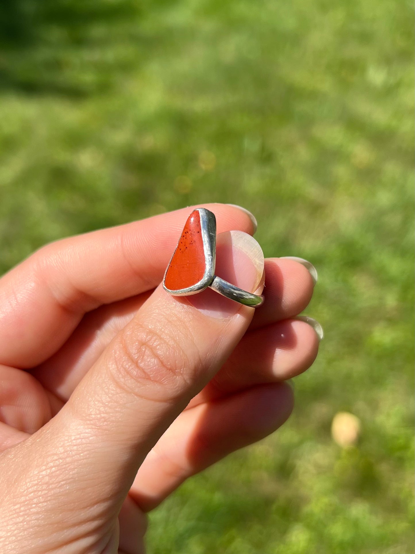 Mini Red Jasper Ring