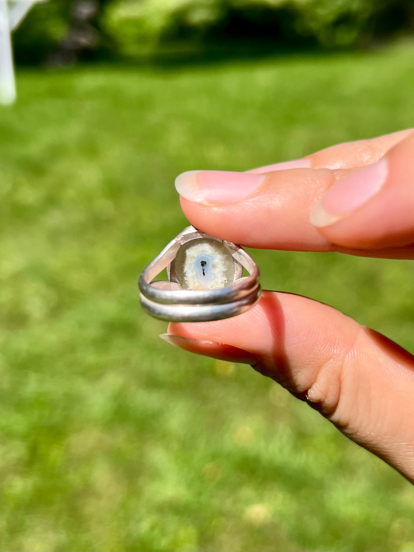 Solar Quartz Oval Ring