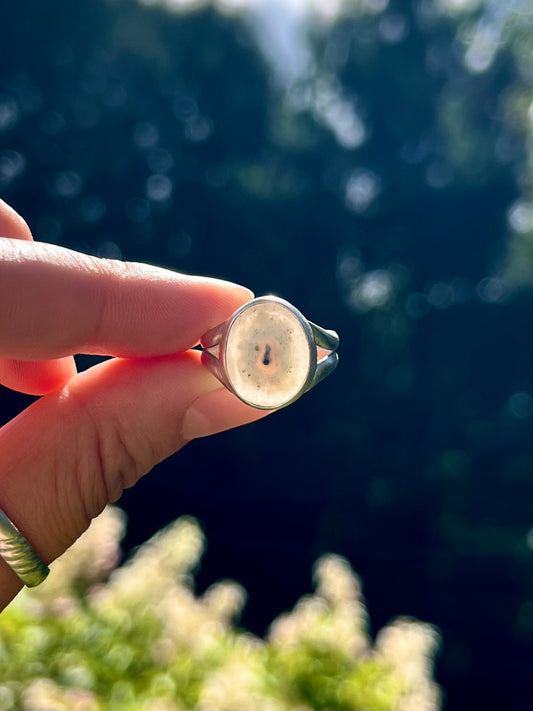 Solar Quartz Oval Ring