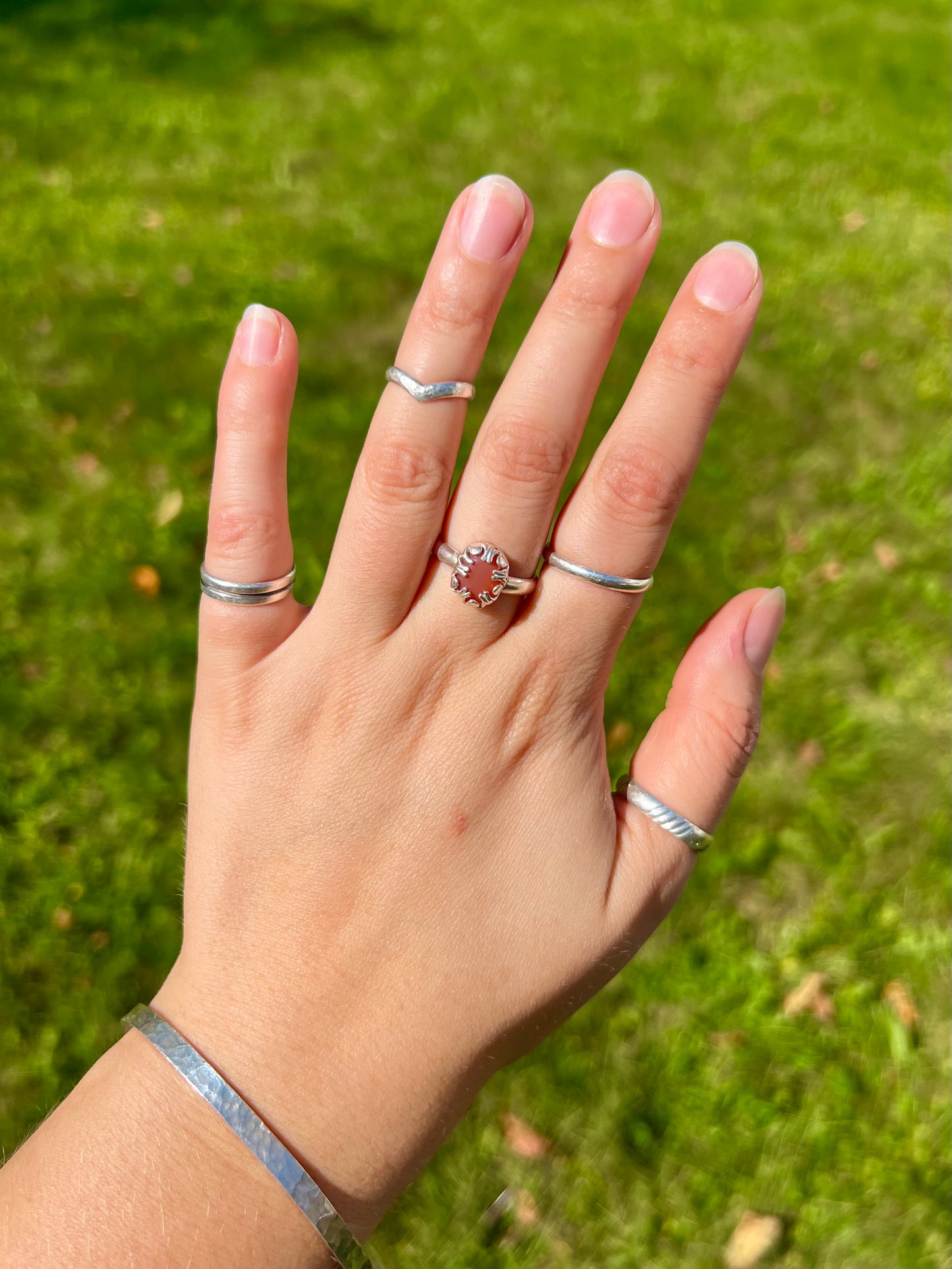 Red Agate Ring