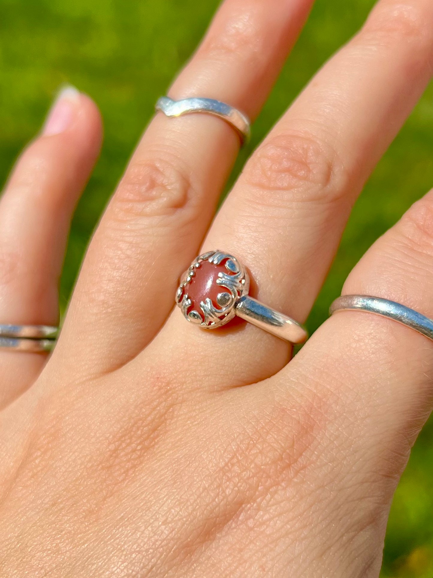 Red Agate Ring